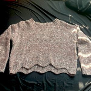 Light pink sparkly sweater
